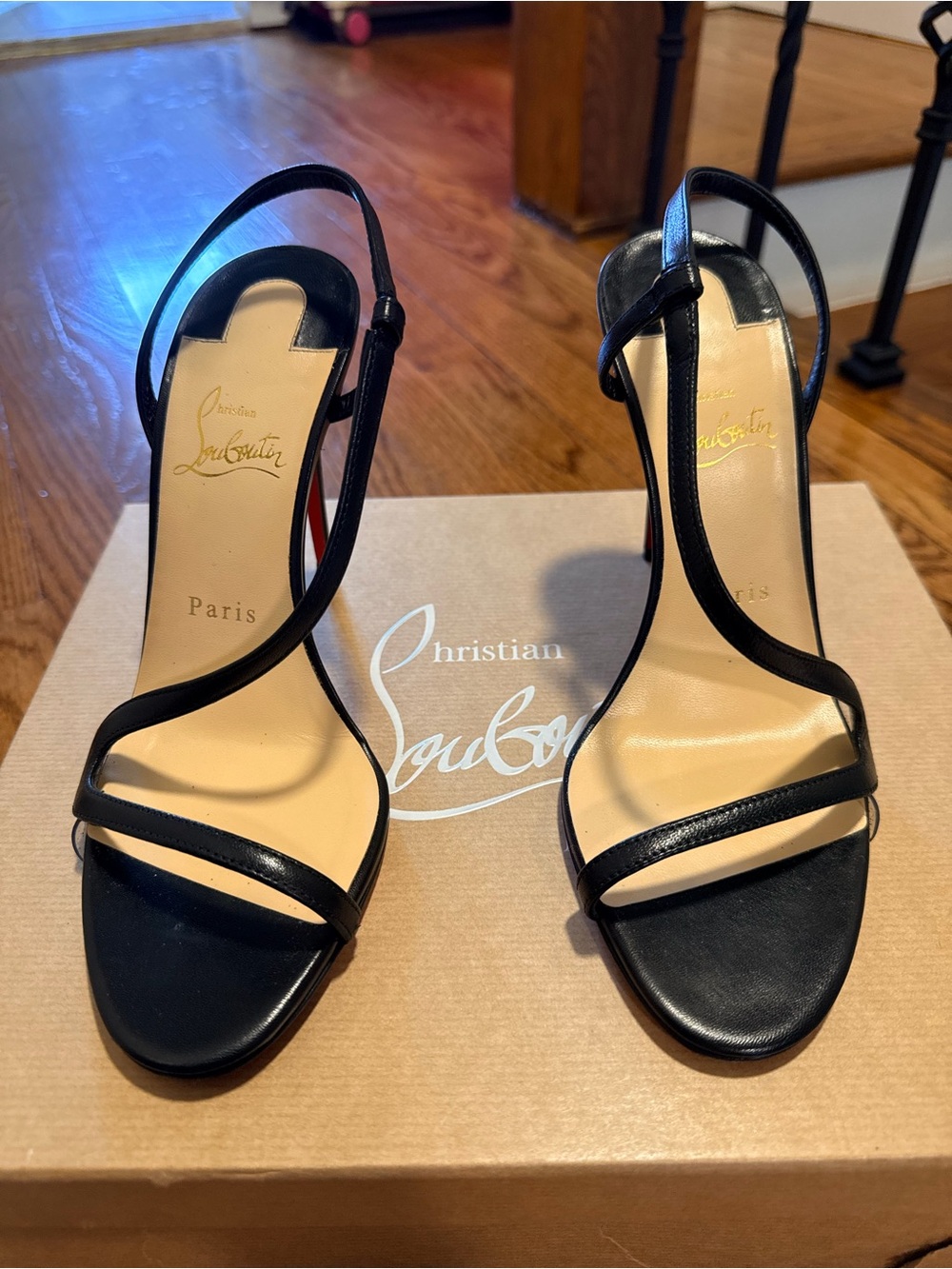 Christian Louboutin Women's Rosalie 100MM Leather Sandals